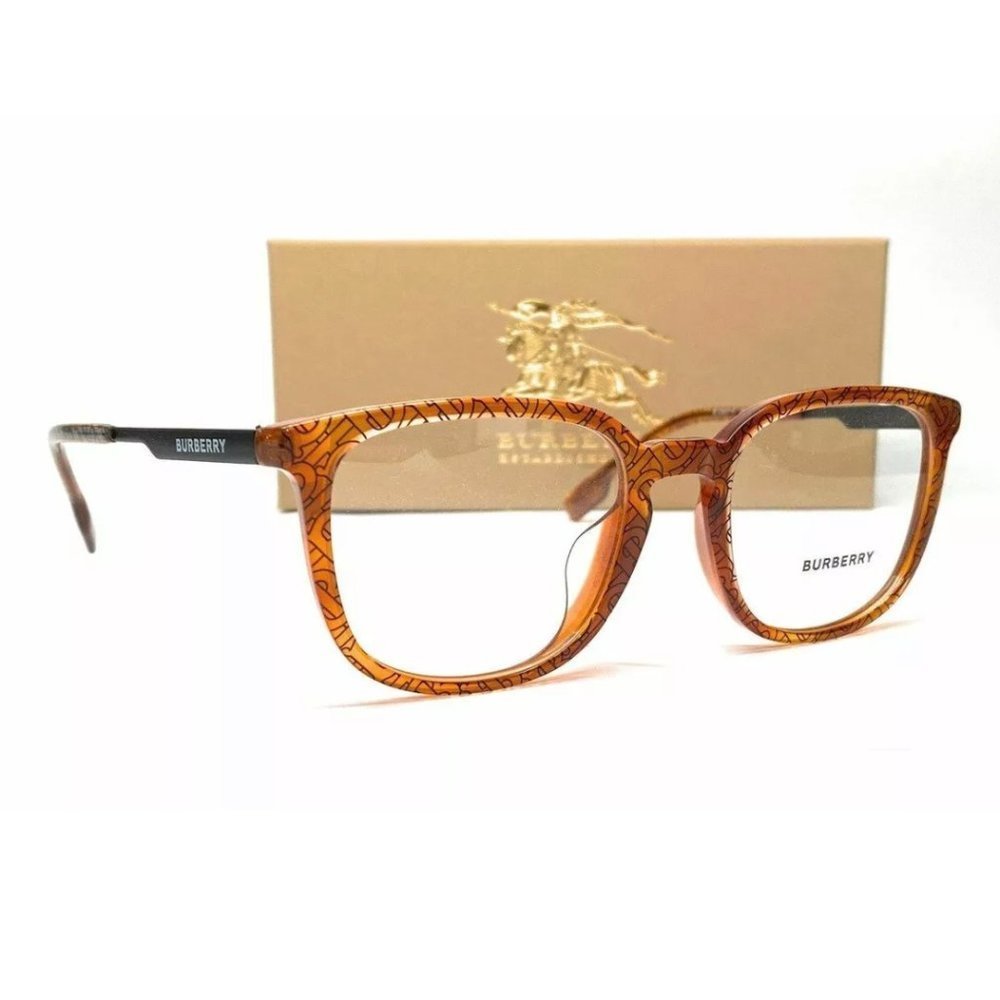 Burberry Men's Havana Square Eyeglasses! - Picture 3 of 3